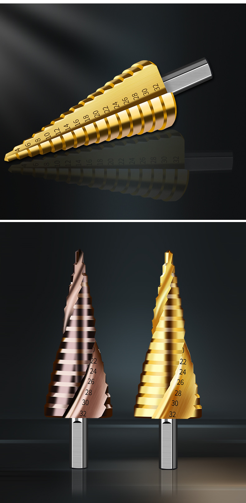 step drill bit