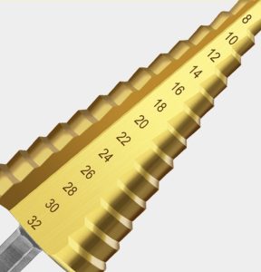 step up drill bit