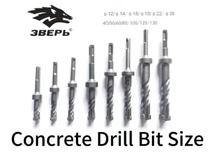 Concrete Drill Bit Sizes